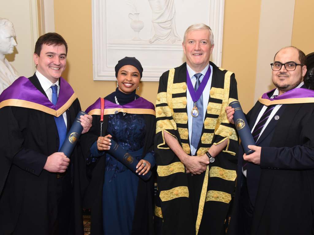 Members of RCPI at a conferring ceremony with Dr Diarmuid O'Shea, President of RCPI